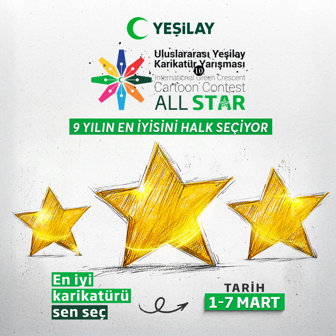 10. Uluslararası Yeşilay Karikatür Yarışması All Star Halk Oylaması